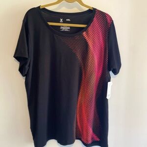Black and Red Graphic Men's Shirt